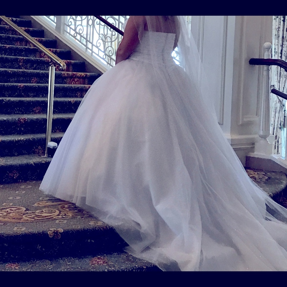 Wedding Dress custom enhanced with Swarovski crystals